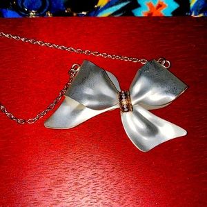 Vintage bow necklace